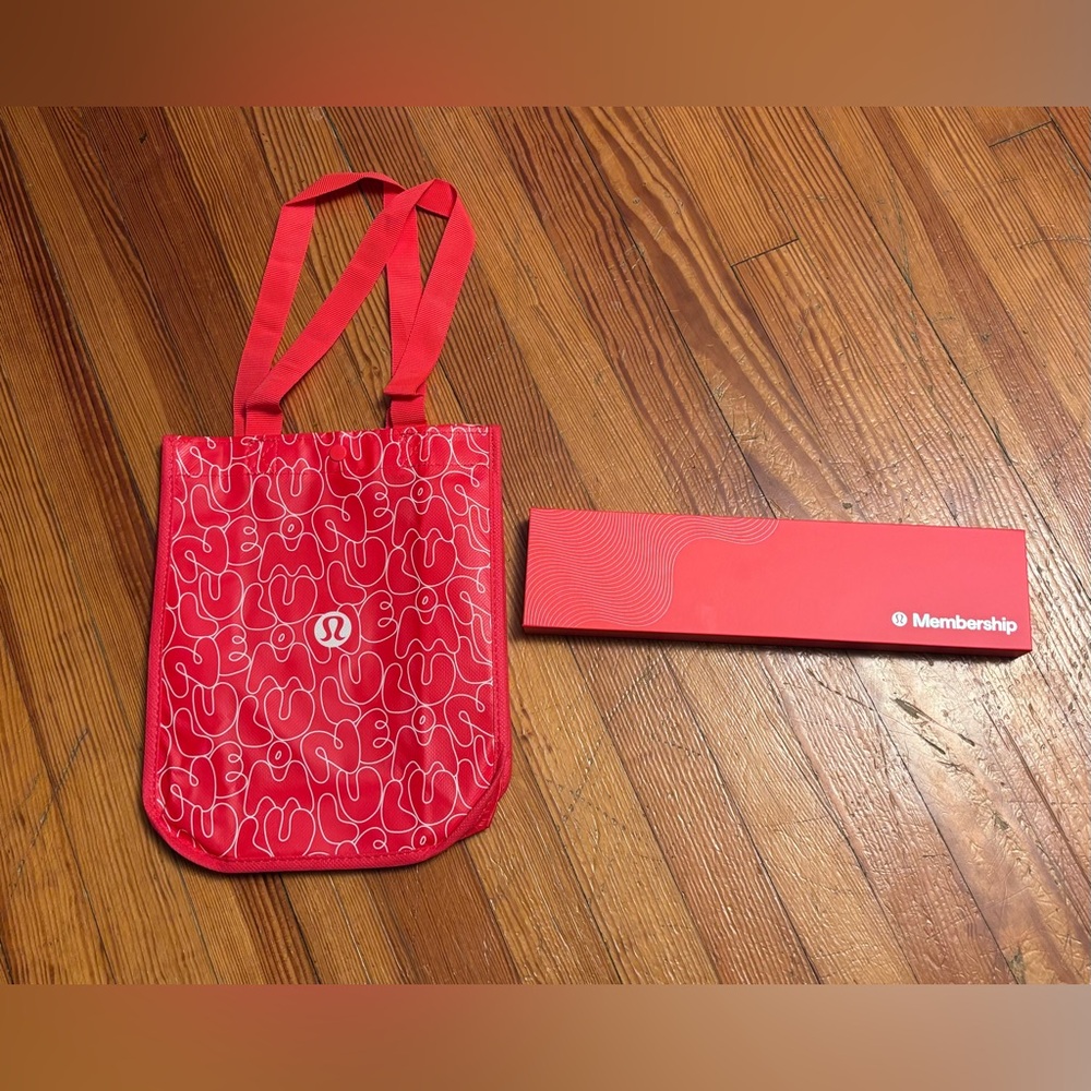 Lululemon Membership Red Keychain new in box